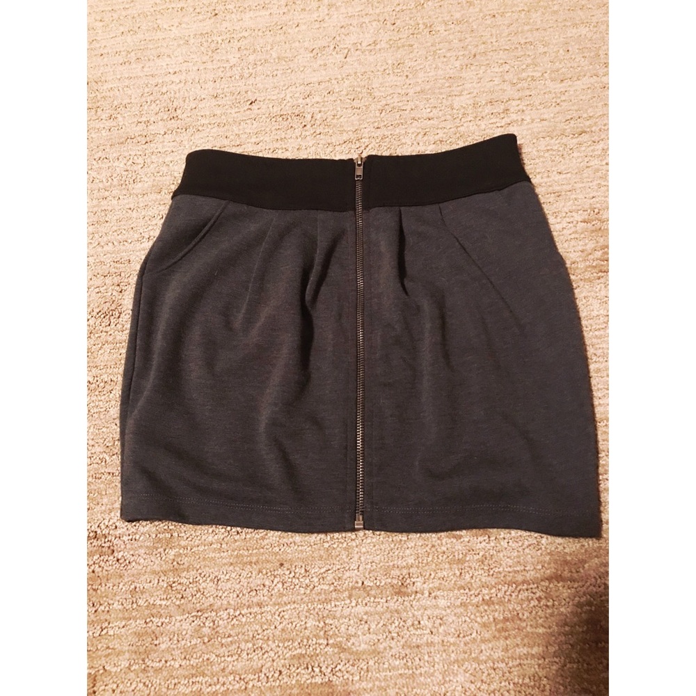 Charcoal Mini Skirt
